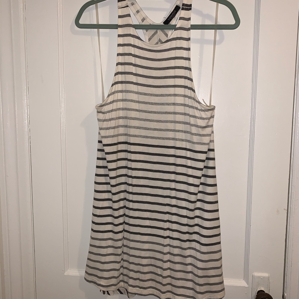 Racerback flowy tank dress